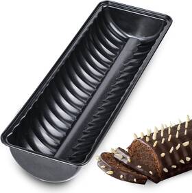Webake 445005162125 13 X 4 Inch Almond Cake Pan Non-stick Carbon Steel Loaf Baking Rehruc