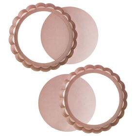 Webake 760970323898 Tartlet Molds 6 Inch Pan With Removable Bottom Nonstick Round Pie Quiche Baking