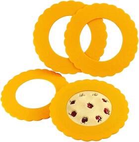 B07zyy1zj8 Webake Mini Silicone Pie Shield 4 Pack Crust Protector For