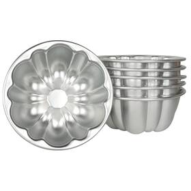 Weilan 618202354205 Egg Tart Molds Flower Shape Pudding Pan Cupcake Muffin Cups Aluminum Allo