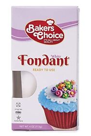 White Fondant Icing 4 Oz. Ready To Use Cake Decorating Frosting Easy