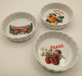 3996717 Williams-sonoma Beautiful Rosanna Harvest Market Fruit Mini Ramekins Set Of 3