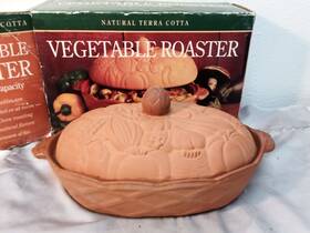 933895 Williams-sonoma Natural Terra Cotta Clay Baker Baking Vegetable Roaster