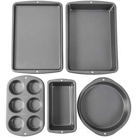 Wilton 070896034908 Bake It Better Nesting Steel Non-stick Bakeware Set 5-piece