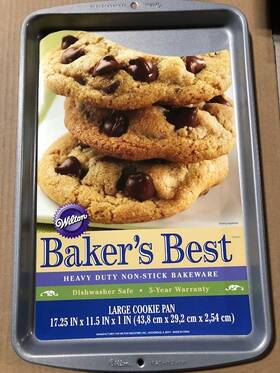 X17.25 Wilton 070896513564 Bakers Best Large Non-stick Cookie Pan Heavy-duty Bakeware 11.5 Inch X17.25 Wilton 070896513564 Bakers Best Large Non-stick Cookie Pan Heavy-duty Bakeware 11.5 Inch
