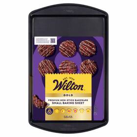 191011488 Wilton 6 Pack - Gold Non-stick Bakeware Small Baking Sheet 13.25x9.25 Inch