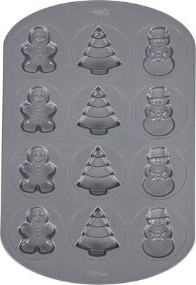 2105-0-0544x Wilton Holiday Shapes Non-stick Cookie Pan 12-cavity