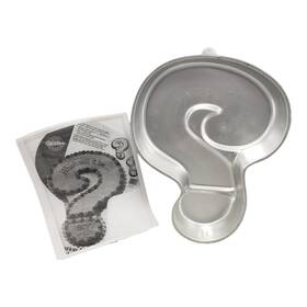 2105-1840 Wilton Question Mark Cake Pan Mold W Instructions Retired Gender Reveal Party