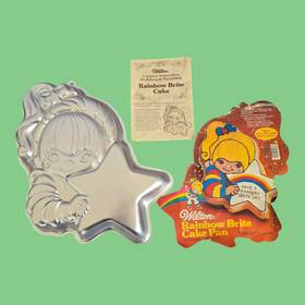 2105-4798 Wilton 1983 Novelty Shaped Cake Pan Rainbow Brite Aluminum 13 Inch Tall 2105-4798 Wilton 1983 Novelty Shaped Cake Pan Rainbow Brite Aluminum 13 Inch Tall