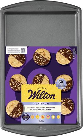 2105-6239 Wilton Platinum Premium Non-stick Anti-warp Bakeware Made Without Pfas Large B 2105-6239 Wilton Platinum Premium Non-stick Anti-warp Bakeware Made Without Pfas Large B