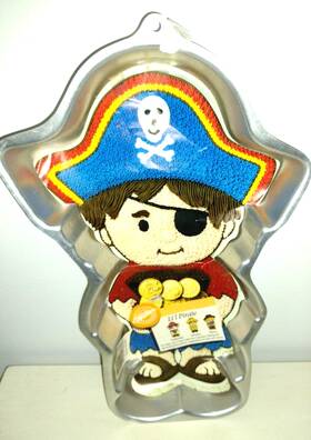 2105-9333 Wilton Vintage Cake Pan 1993 Liftl Pirate Boy Child 16 Inch