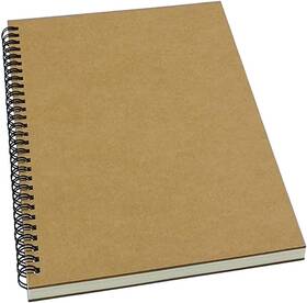 2305-129 Wilton Spiral Notebook/spiral Journal Lined B5 Hard Kraft Cover Wire Bound Notebook Ru