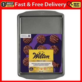 Wilton 313035457450 Premium Non-stick Large Cookie Sheet 16 Inch X12 Pan Baking Tray Wilton 313035457450 Premium Non-stick Large Cookie Sheet 16 Inch X12 Pan Baking Tray