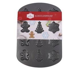 Wilton 697154410344 Holiday Time Christmas Non-stick 12 Cavity Cookie Pan - Tree Snowflake Baking Wilton 697154410344 Holiday Time Christmas Non-stick 12 Cavity Cookie Pan - Tree Snowflake Baking