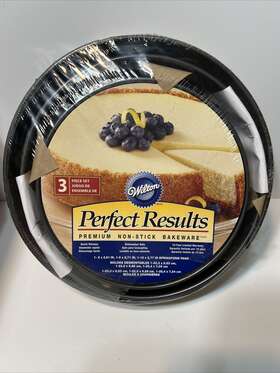 W6808 Wilton Perfect Results Springform Pans 3/pkg Round 8 Inch 9 And 10 070896258083 Brand New W6808 Wilton Perfect Results Springform Pans 3/pkg Round 8 Inch 9 And 10 070896258083 Brand New