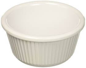 Winco 811642025937 Fluted Ramekins 3-ounce White