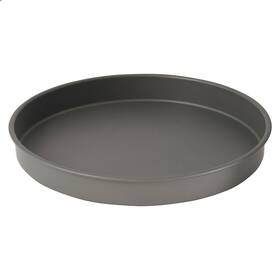Winco 811642034731 Round Cake Pan 16-inch Hard Anodized Aluminum 16.75 Inch D X W 2 H Black