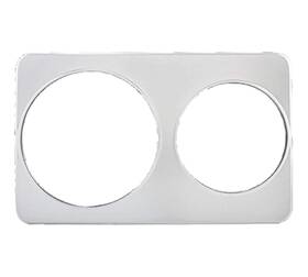 Winco 812944002961 Adaptor Plate With 8-3/8-inch And 10-3/8-inch Holes Medium Stainless