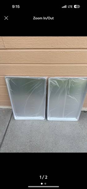 Alxp2618h Winco New 18 Inch X 26 Aluminum Sheet Pan 18x26 Free Shipping Lot Of 2 Bundle