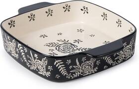 Wisenvoy 763043495362 Baking Dish Ceramic Brownie Pan 9x9 Casserole Lasagna Square