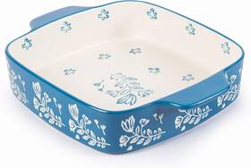 Wisenvoy 763043496130 Baking Dish Ceramic Brownie Pan 9x9 Casserole Lasagna P
