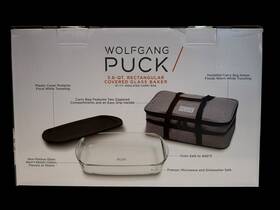 Swpit139gb Wolfgang Puck 3.6 Quart Rectangular Glass Baking Dish With Insulated Carry Bag New Swpit139gb Wolfgang Puck 3.6 Quart Rectangular Glass Baking Dish With Insulated Carry Bag New