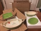 Wpbk1g Wolfgang Puck New In Box Set Of Bakers Lids Green