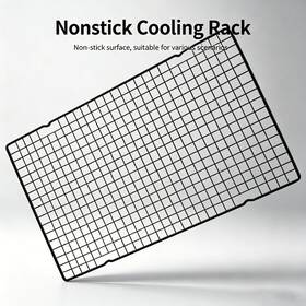 249015 Wydddary Carbon Steel Black Nonstick Cooling Rack For Cookies Pies And Cakes 10 15.94inch