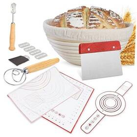 Wzyx 766429683698 Banneton Bread Proofing Basket Sourdough Baking Supplies 9.8 Inch