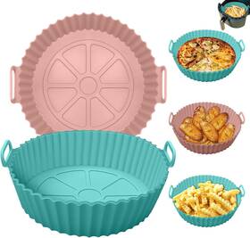 Xiilsie 445002292207 Air Fryer Silicone Pot 2pcs 8.6ftft Liners Food Safe Non Stick