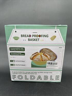 H-0229  Xirun Silicone Sourdough Bread Proofing Baskets - Starter Kit Purple