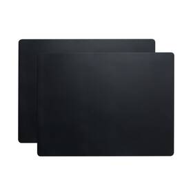 110568 Yaceyace 2pcs Black Silicone Placemats 15.7 Inch X 11.8 - Kitchen Counter And Baki
