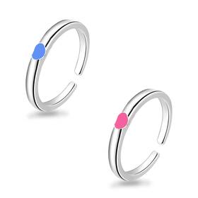 Fwe40 Yanchun Promise Rings For Couples Heart Matching Couple R Inch