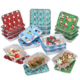 G062320nk10xb2m Yarnow Christmas Disposable Aluminum Foil Pans 20pcs With Paper Lids Bbq Take Out G062320nk10xb2m Yarnow Christmas Disposable Aluminum Foil Pans 20pcs With Paper Lids Bbq Take Out
