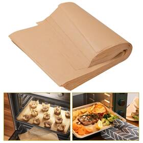 Ygpho 737055155170 400pcs Unbleached Parchment Paper Sheets 12x16 Inch Precut Non-stick Brown P