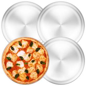 Yododo 884017463979 Pizza Pan 13 Inch Stainless Steel Set Large Oven Pans Tray For B