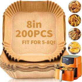 F-200p Yoisdjl 313045944988 Reluien 200pcs Air Fryer Liners 8.7 Inch Square Parchment Disposable Paper Liner Fo F-200p Yoisdjl 313045944988 Reluien 200pcs Air Fryer Liners 8.7 Inch Square Parchment Disposable Paper Liner Fo