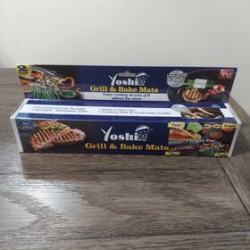 L500-b12 Yoshi Nib Reusable Grill And Bake Nonstick Bbq Mats 2 Pack
