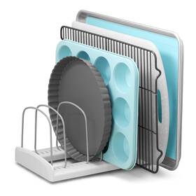 50158 Youcopia Storemore Adjustable Bakeware Rack Cookie Sheet Baking Pan And Tray