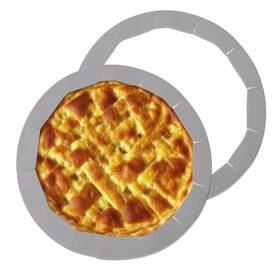 Youforzx 803173481931 2pcs Adjustable Baking Pie Crust Shield Protector Large Grey