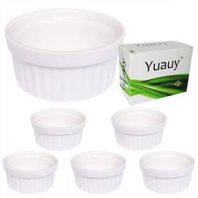 Yuauy 616859111493 5 Pcs Porcelain Souffle Dishes Ramekins Dipping Sauces Baking And Cooking Bak