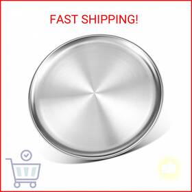 Pp-03 Yuiicaov Stainless Steel Pizza Pan 16 Inch For Oven Tray