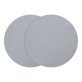 Zaplyte 636939223731 2pcs Silicone Microwave Mat 12 Inch Multi-purpose Hot Pad Gray