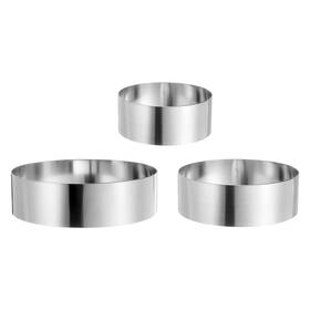 Zaplyte 641832054993 Round Cake Ring 5/6/7 Inch Seamless Stainless Steel Pastry Mousse Dessert