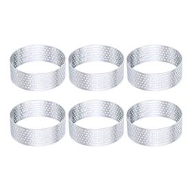 Zaplyte 641832055365 6pcs Stainless Steel Cake Rings 2.8 Inch Round Perforated Baking Dessert Ring Zaplyte 641832055365 6pcs Stainless Steel Cake Rings 2.8 Inch Round Perforated Baking Dessert Ring