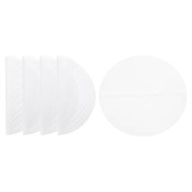 Zaplyte 655692671528 5pcs 6.3 Inch Reusable Round Non-stick Steamer Liners Mesh Mat Pad White