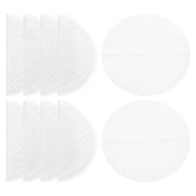 Zaplyte 655692671542 10 Pcs 6.3 Inch Reusable Round Non-stick Steamer Liners Mesh Mat Pad White