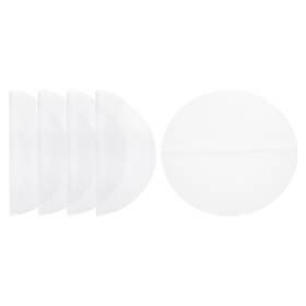 Zaplyte 655692672402 5pcs 9.8 Inch Reusable Round Non-stick Steamer Liners Mesh Mat Pad White