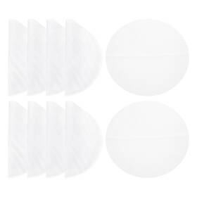 Zaplyte 655692672464 10pcs 11 Inch Reusable Round Non-stick Steamer Liners Mesh Mat Pad White
