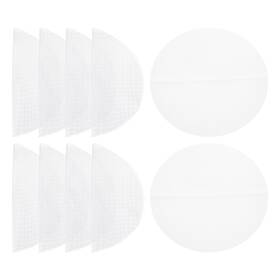 Zaplyte 655692672549 15pcs 8.7 Inch Reusable Round Non-stick Steamer Liners Mesh Mat Pad White